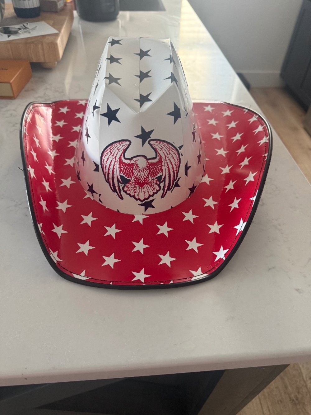 Cowboy American flag hat
